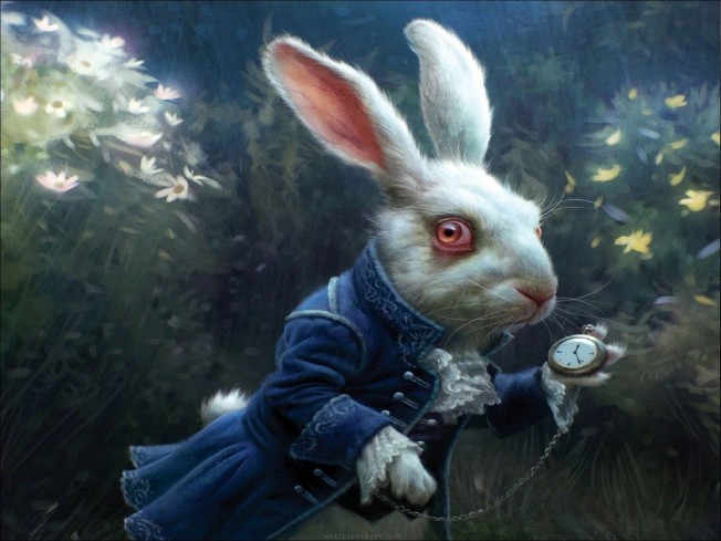 Alice-In-Wonderland-White-Rabbit-Wallpaper