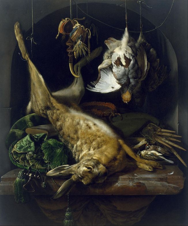 jan_weenix_-_still_life_of_a_dead_hare_partridges_and_other_birds_in_a_niche_-_google_art_project